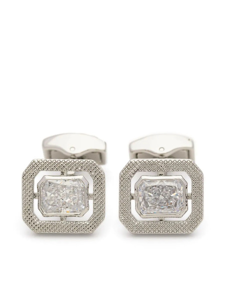  Tateossian Halo Rectangular Cufflinks - Silver 