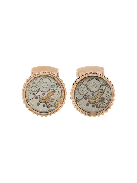  Tateossian Skeleton Mechanical Cufflinks - Gold 