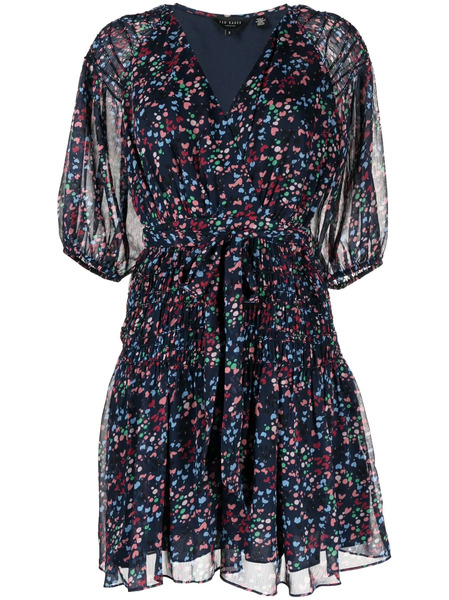  Ted Baker Casadee Wrap Mini Dress - Blue 
