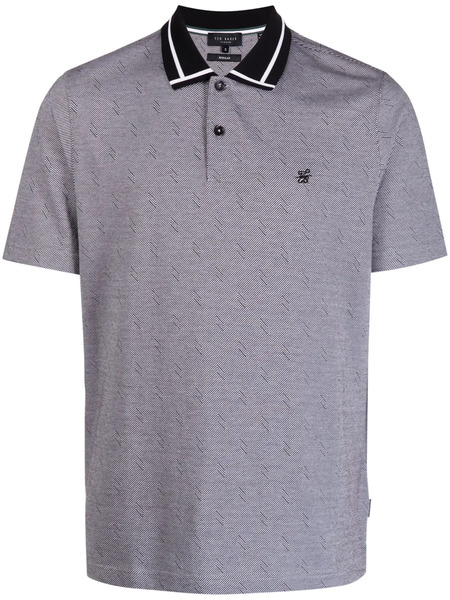  Ted Baker Ginald Cotton Polo Shirt - Black 