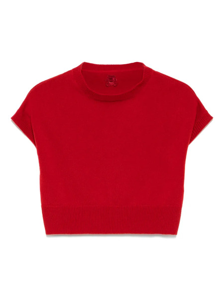  Teddy Cashmere Genova Vest - Red 