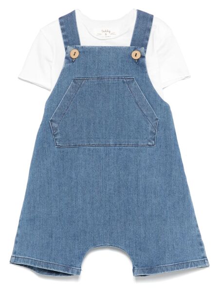  Teddy & Minou Denim Dungarees - Blue 