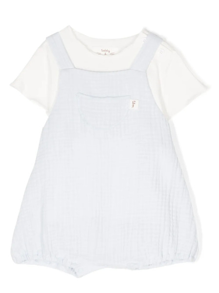  Teddy & Minou Logo-patch Two-piece Set - White 