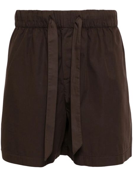  Tekla Pyjamas Poplin Shorts - Brown 