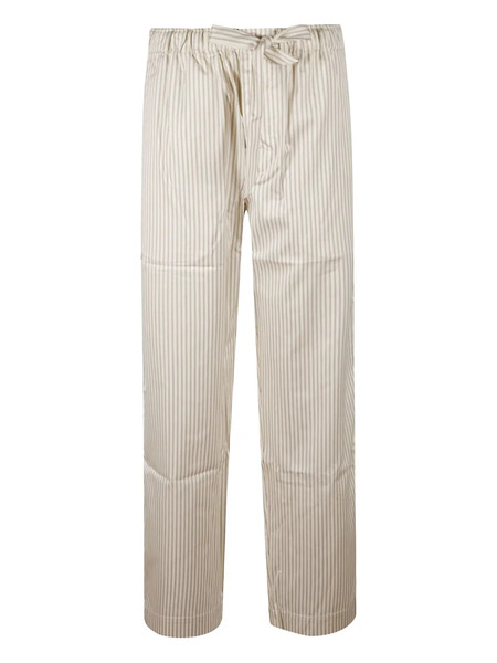  Tekla Striped Pyjama Bottoms - Neutrals 