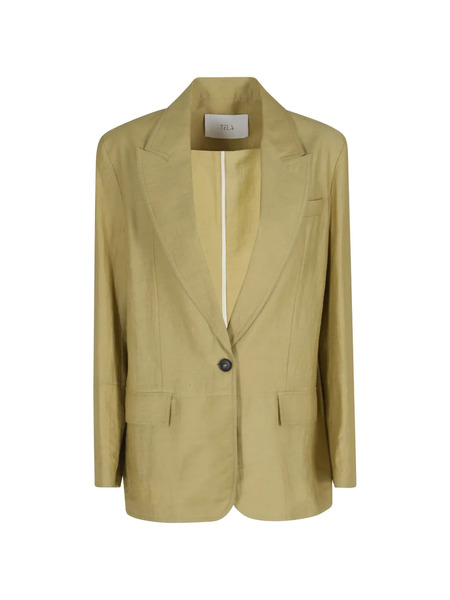 Tela Golden Single-breasted Blazer - Green 