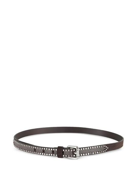  Tela Studded Suede Belt - Brown 