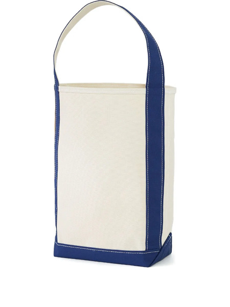  Tembea Two-tone Canvas Tote Bag - White 