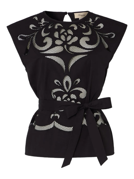  Temperley London Nelle Top - Black 