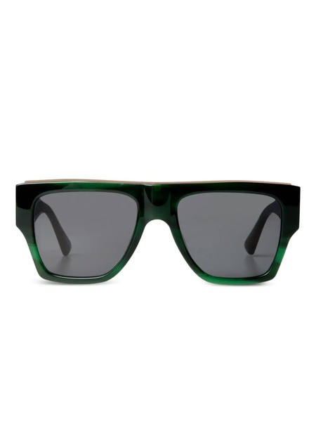  Temperley London The Joan Rectangle Sunglasses - Green 