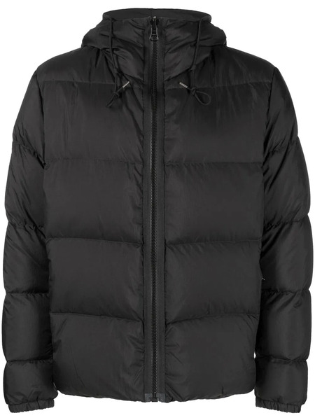  Ten C Drawstring Hood Padded Jacket - Black 