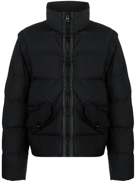  Ten C High-neck Padded Jacket - Black 