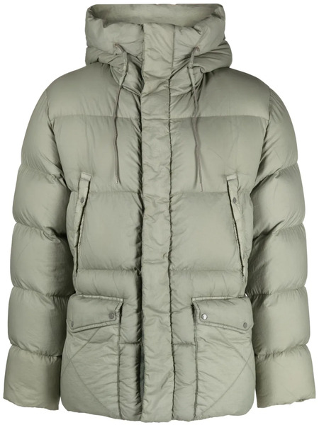  Ten C Hooded Padded Jacket - Green 