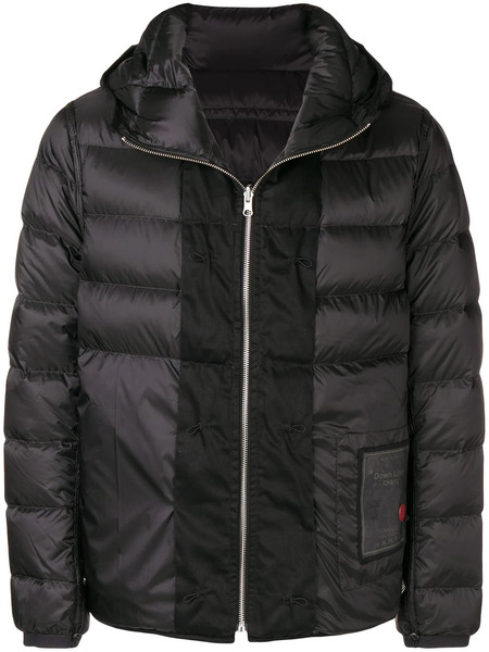  Ten C Padded Hooded Jacket - Black 