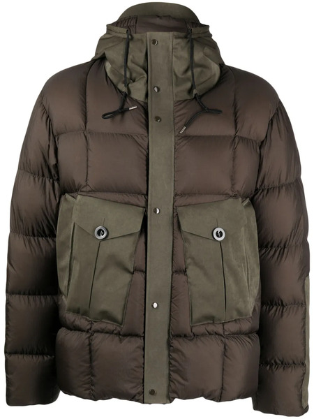 Ten C Tempest Combo Down Jacket - Green 