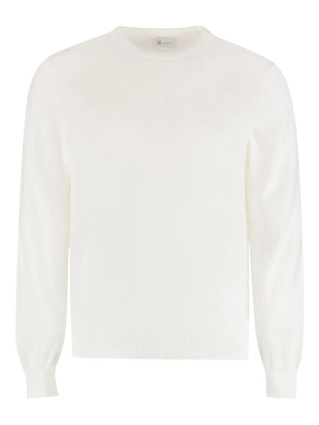  The (alphabet) Ribbed Crew-neck Sweater - Neutrals 