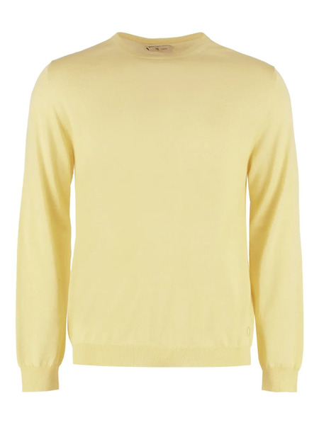  The (alphabet) Ribbed-trim Sweater - Yellow 