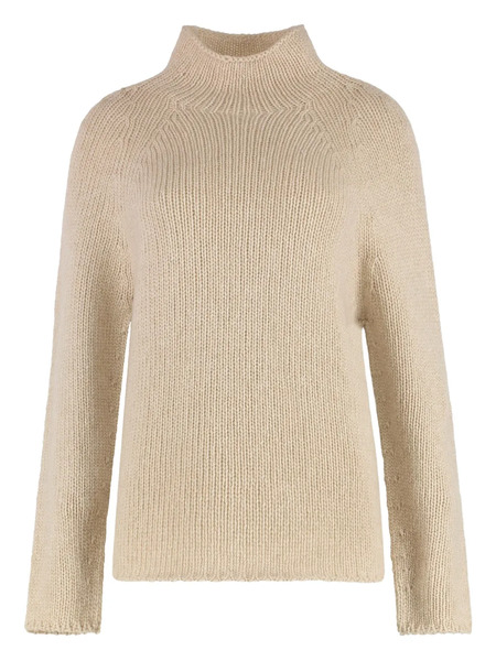  The (alphabet) Turtleneck Cashmere Sweater - Neutrals 