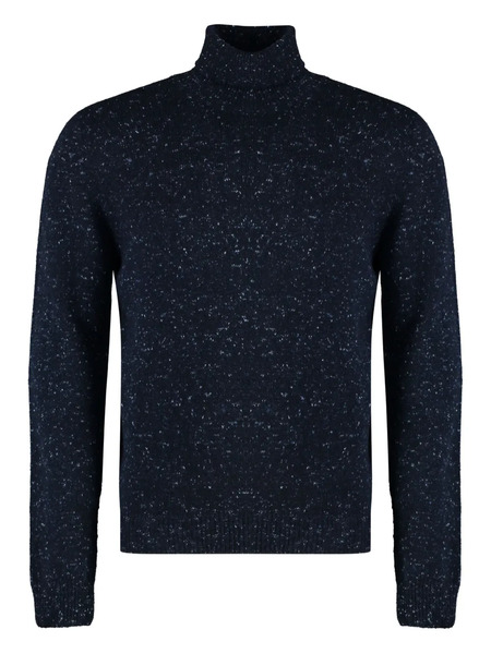  The (alphabet) Turtleneck Speckled Cashmere Sweater - Blue 