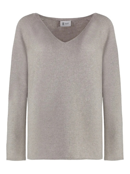  The (alphabet) V-neck Sweater - Grey 