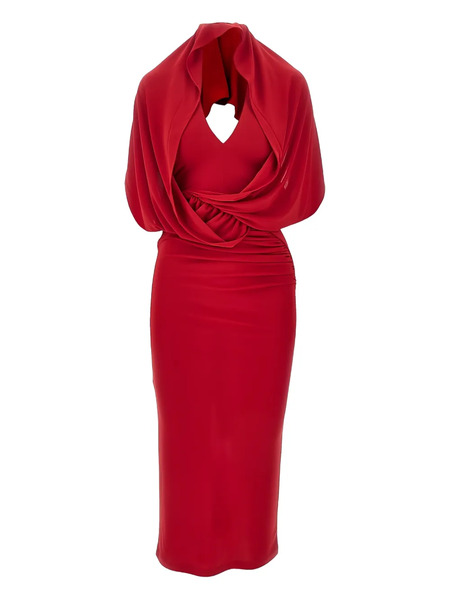  The Andamane Annie Open-back Midi Dress - Red 