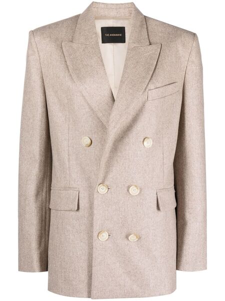  The Andamane Double-breasted Blazer - Neutrals 