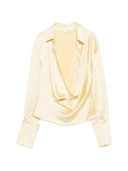  The Andamane Draped Blouse - Yellow 