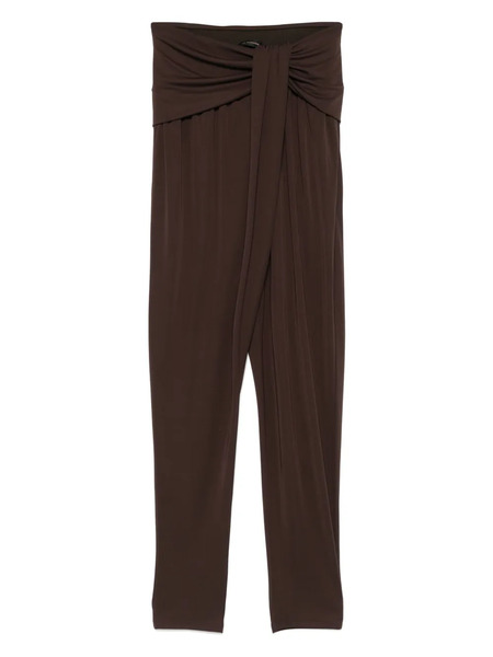  The Andamane Draped Trousers - Brown 