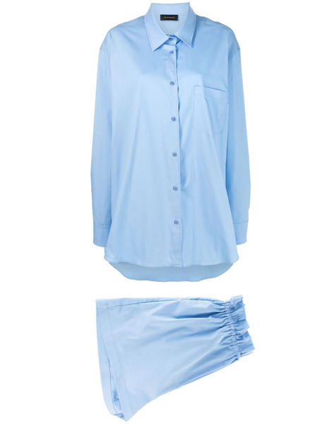  The Andamane Drawstring Waist Poplin Shorts - Blue 