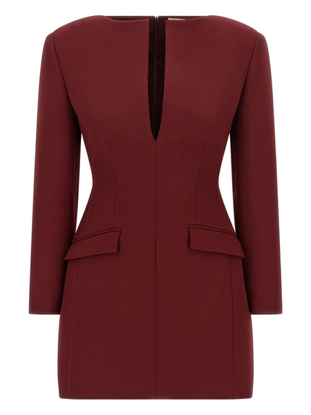  The Andamane Flap-pocket Mini Dress - Red 
