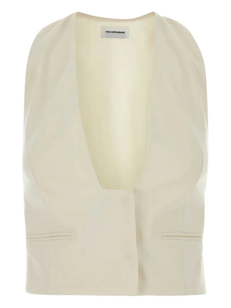  The Andamane Gabardine Vest - Neutrals 