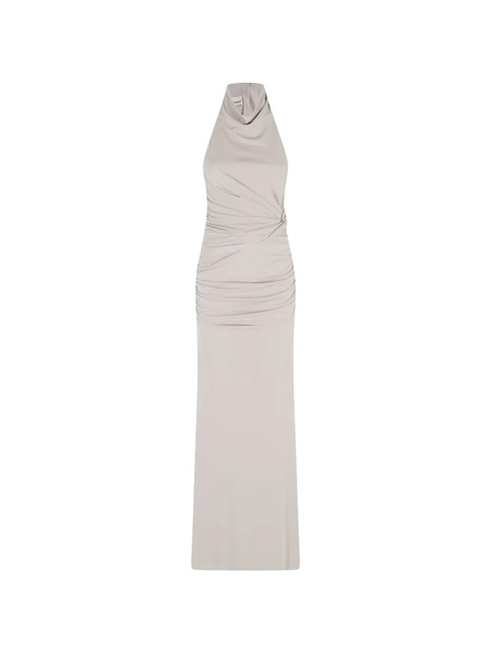  The Andamane Halter Draped Dress - Neutrals 