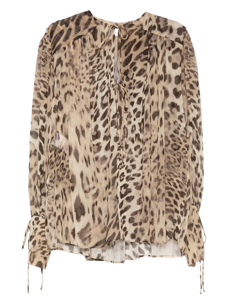  The Andamane Leopard-print Blouse - Neutrals 