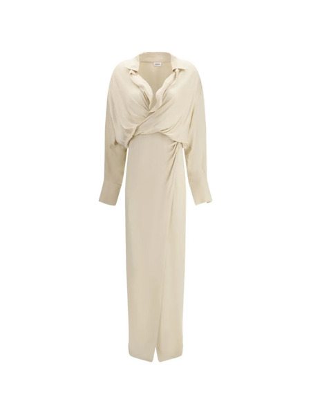  The Andamane Paloma Draped Maxi Dress - Neutrals 
