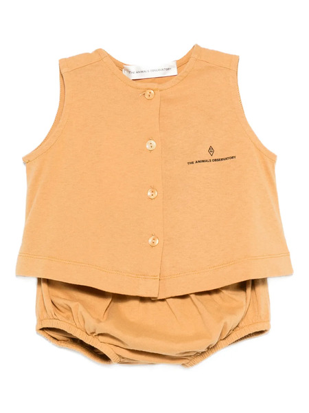  The Animals Observatory Graphic-print Shorts Set - Brown 
