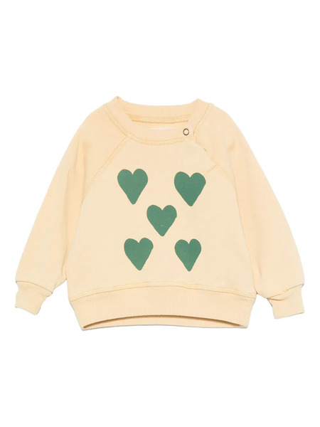  The Animals Observatory Heart-print Sweatshirt - Neutrals 