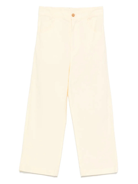  The Animals Observatory Leather-patch Pants - Yellow 