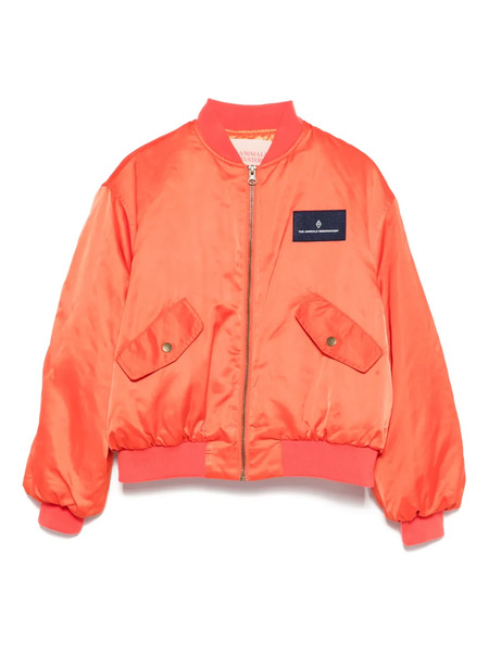  The Animals Observatory Logo-patch Bomber Jacket - Orange 