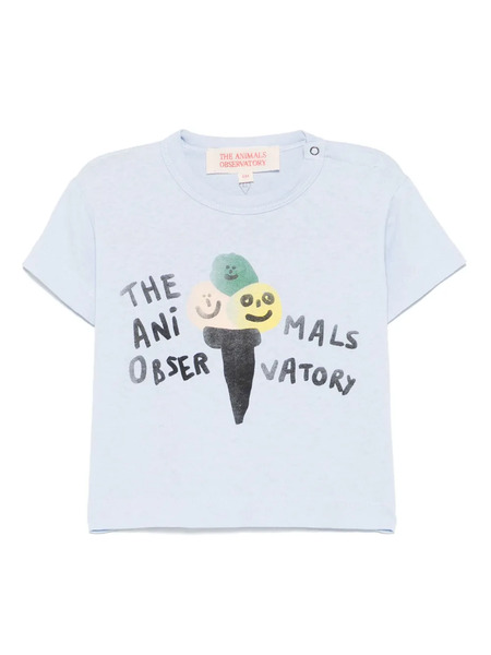  The Animals Observatory Pangolin T-shirt - Blue 