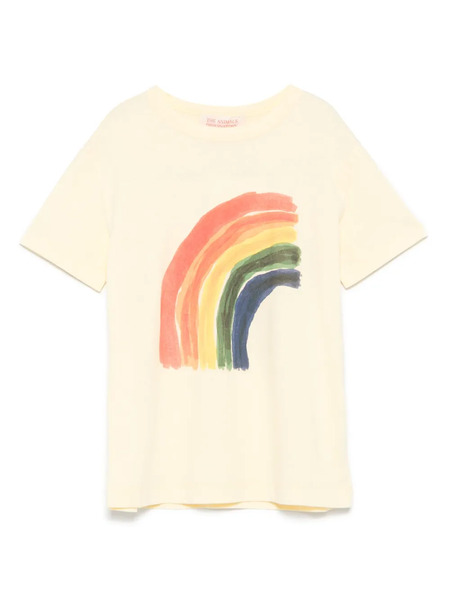  The Animals Observatory Rainbow-print T-shirt - Yellow 