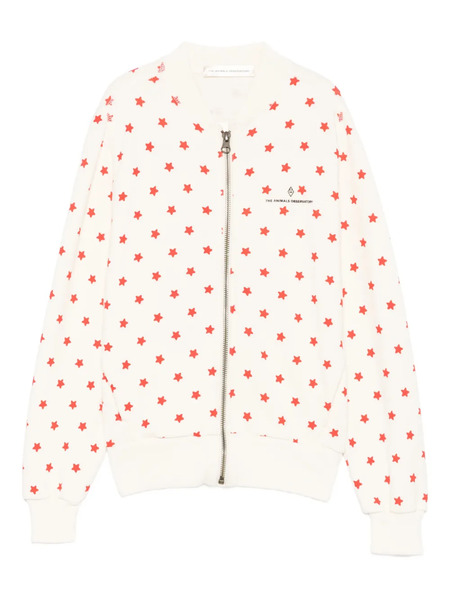  The Animals Observatory Star-print Zip Jacket - Neutrals 