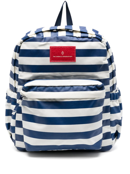  The Animals Observatory Striped Backpack - Blue 