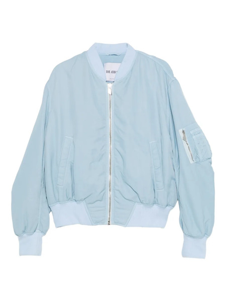  The Attico Anja Zip Bomber Jacket - Blue 