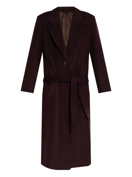  The Attico Belted Wool Coat - Red 