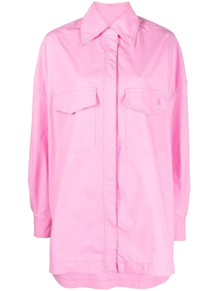 The Attico Elaine Buttoned Overshirt - Pink 