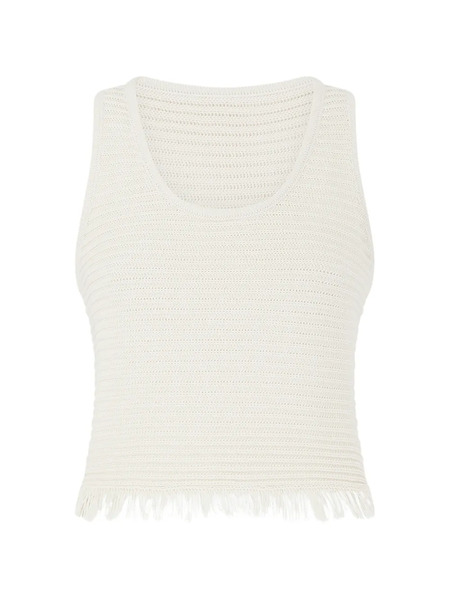  The Attico Fringed Top - Neutrals 