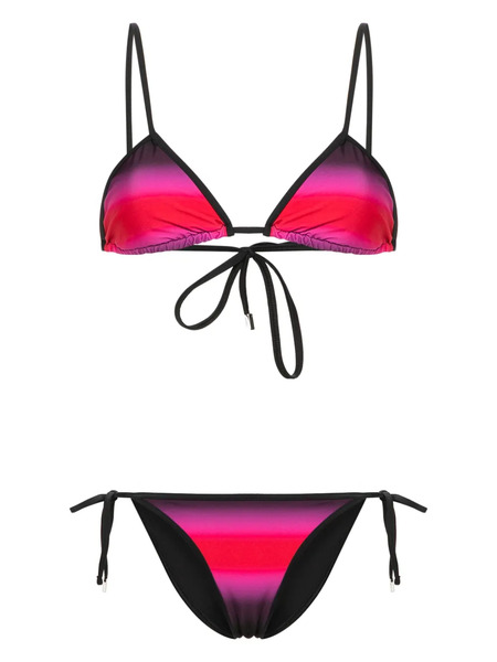  The Attico Gradient-effect Bikini - Black 