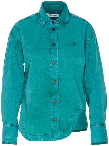  The Attico Logo-embroidered Jacket - Green 