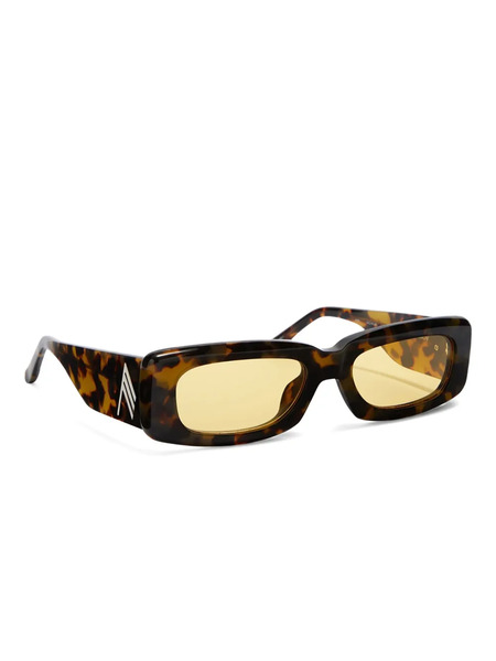  The Attico Mini Marfa Rectangle-frame Sunglasses - Brown 