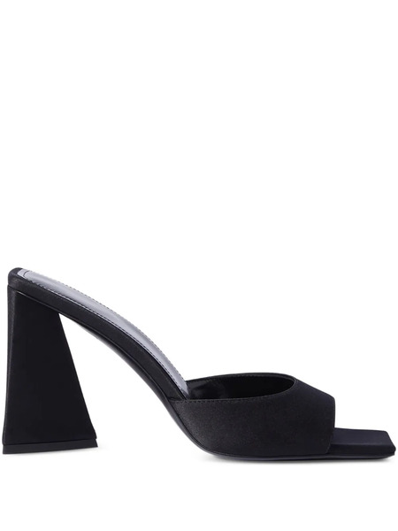  The Attico 85mm Mini Devon Square-toe Mules - Black 